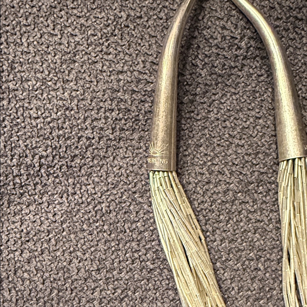 30 Strand, 20” Liquid Sterling Silver Multi-Strand Necklace - Picture 2 of 2